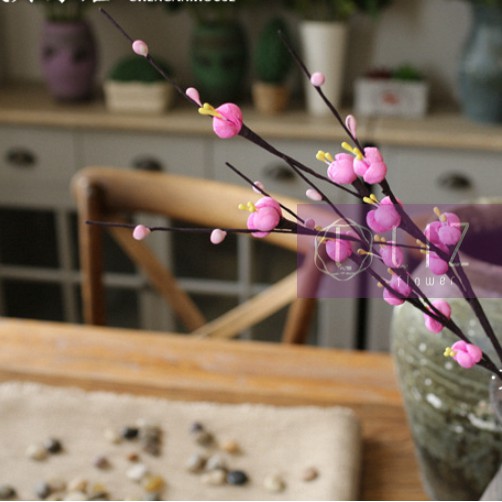 Nụ Tầm Xuân Giấy Xốp Pe Đẹp Tinh Khôi Dài 60cm Liz122