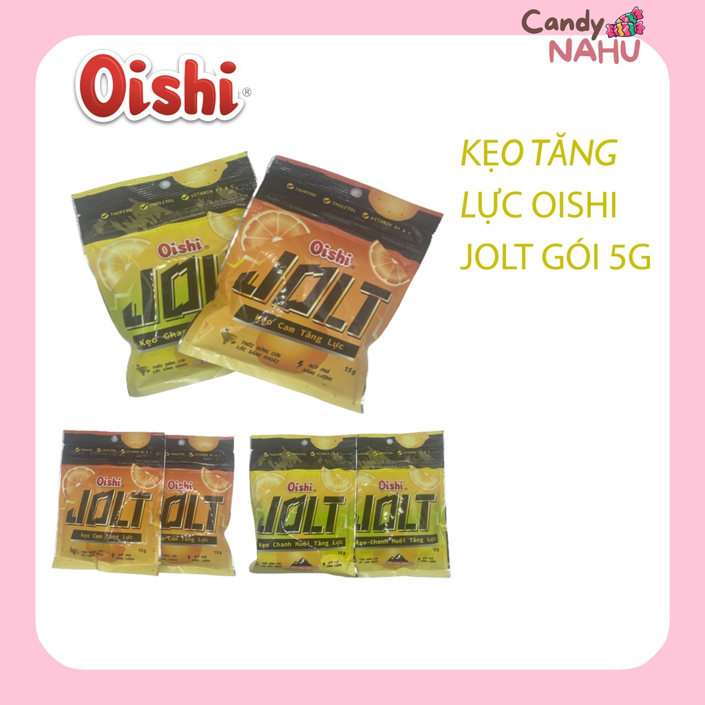 Kẹo tăng lực Oishi JOLT gói 5g