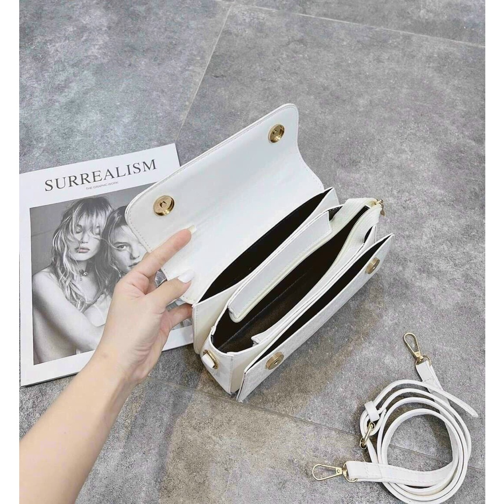 Túi xách nữ đeo chéo 3 màu da siêu đẹp Hot Trend 2022