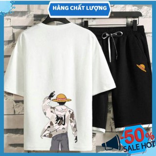[HÀNG CAO CẤP] Bộ quẩn áo nam cực ngầu in hình Luffy Mũ Rơm