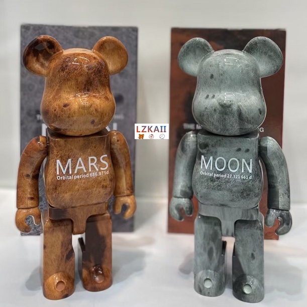 Mô Hình Nhân Vật Bearbrick 400% × The Starry Night Van Gogh 28cm Chất Lượng Cao