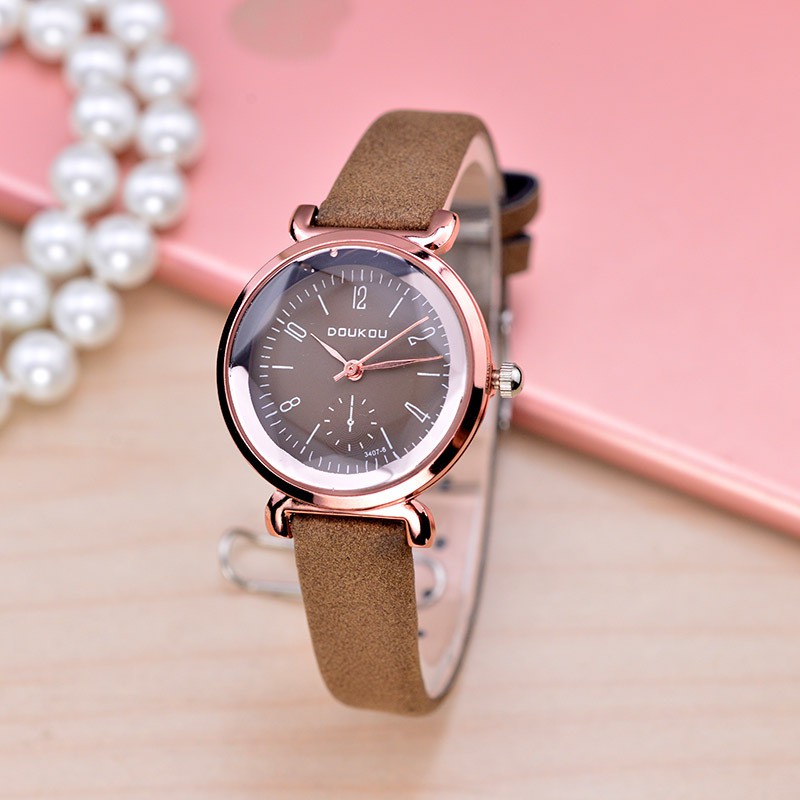Đồng Hồ Nữ DOUKOU 71117 Dây Da Lộn Cao Cấp, Thiết Kế Mặt tròn Thời Trang,Năng Động - HÀNG CHÍNH HÃNG [CÓ VIDEO_ẢNH THẬT] | BigBuy360 - bigbuy360.vn