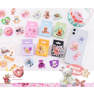 Hộp 45 stickers hình gấu nhiều mẫu
