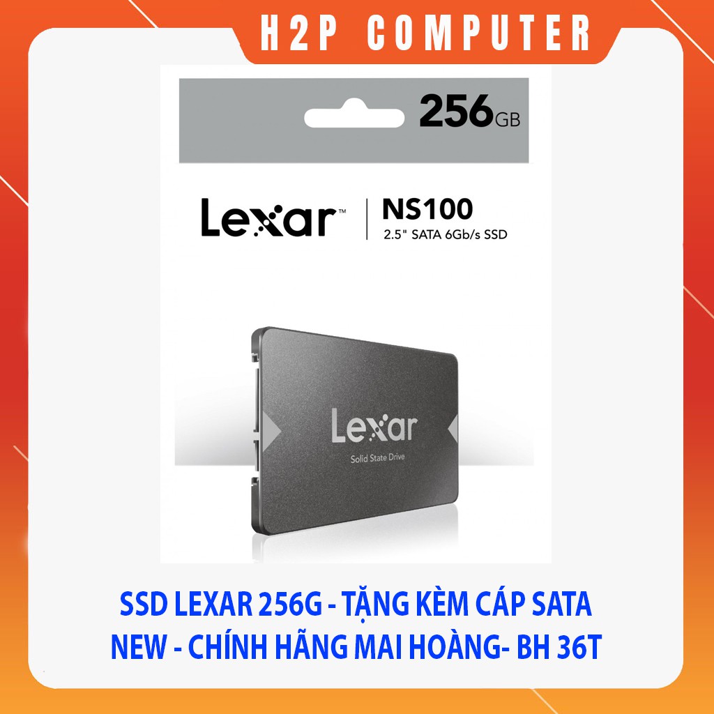 Ổ Cứng SSD Lexar 256G 2,5'' NS100 - New - Full Box - Chính Hãng Mai Hoàng phân phối - BH 36 Tháng
