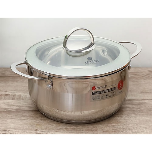 Nồi inox 304 Elmich Celestine EL5275 - 5276 - 5277 - 5278 - 5279 size 18cm-20cm-22cm-24cm-28cm