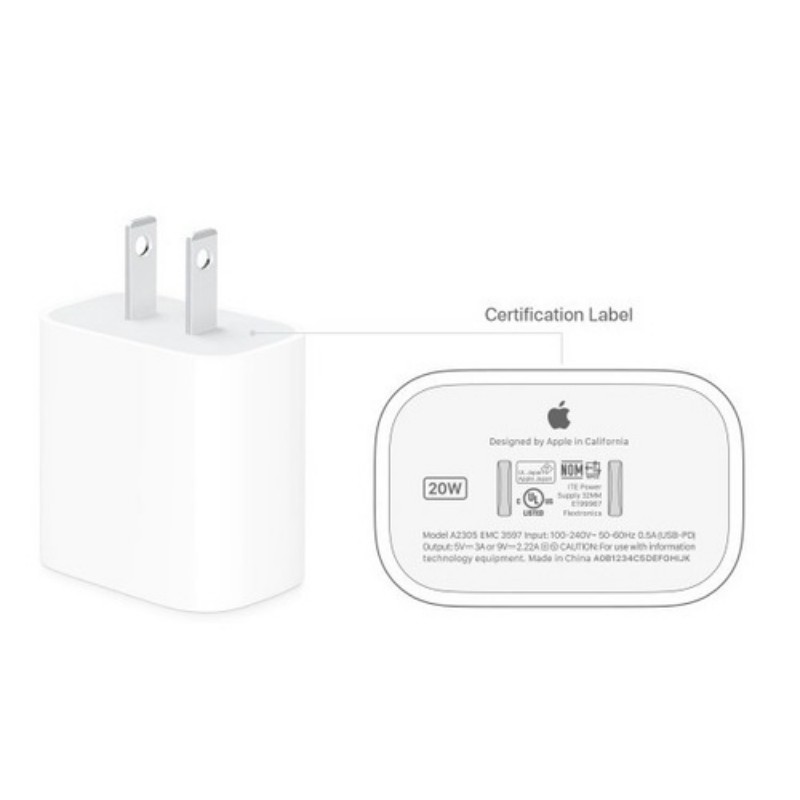 Bộ củ dây cáp sạc nhanh iPhone 20W chính hãng bóc máy C to Lightning X 11 12 13 tech store