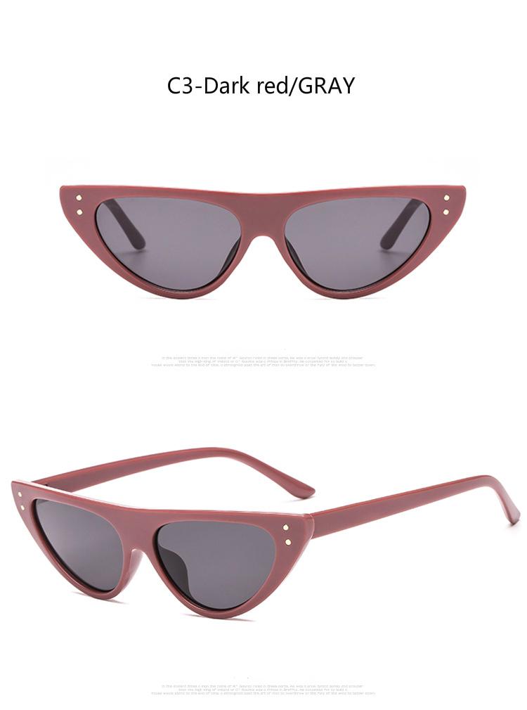 Kính Mát Mắt Mèo Gọng Kim Loại Thời Trang