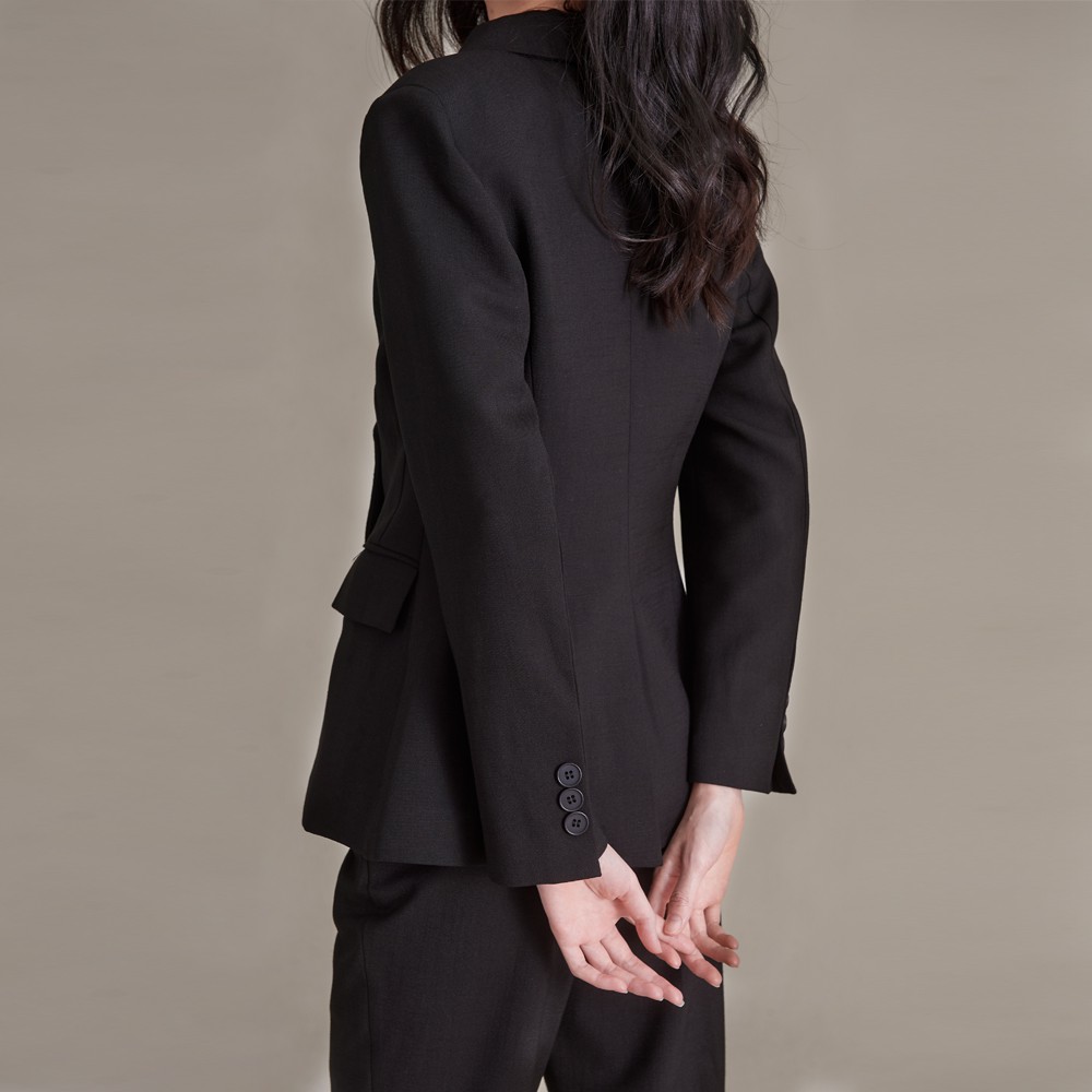 Áo Blazer kiểu 4 cúc màu đen 2NDDATE BL023B | BigBuy360 - bigbuy360.vn