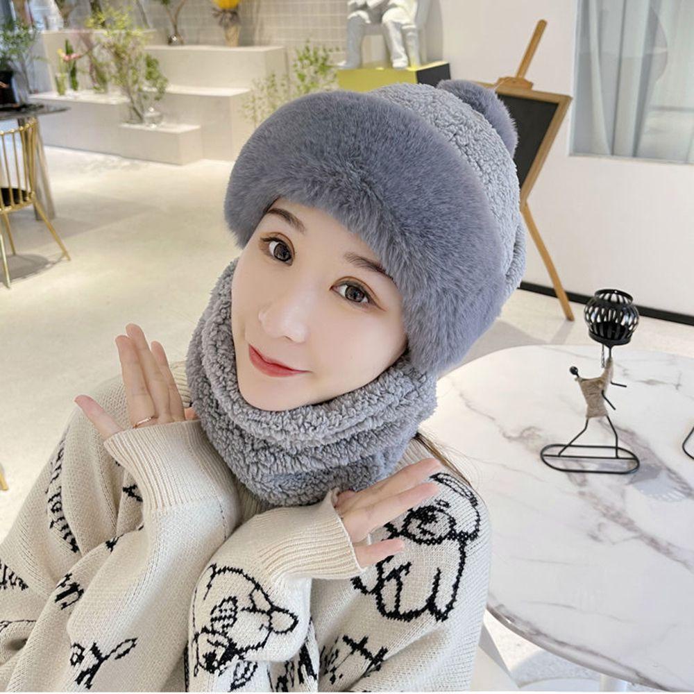 Nón Trùm Đầu Che Cổ Phủ Lông Dày Chắn Gió Thời Trang Mùa Đông Dành Cho Nữ Back2Lilife
