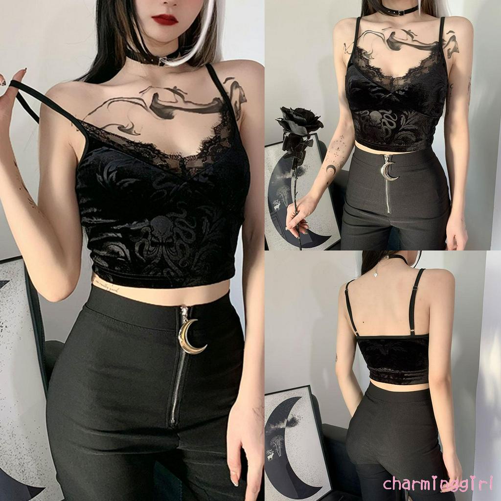 Áo Hai Dây Phối Ren Phong Cách Quyến Rũ Cho Nữ