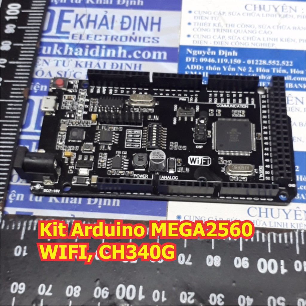 Kit thực hành, phát triển, thí nghiệm Kit Arduino MEGA2560 R3 WIFI ESP8266 32M RAM, CH340G kde5578