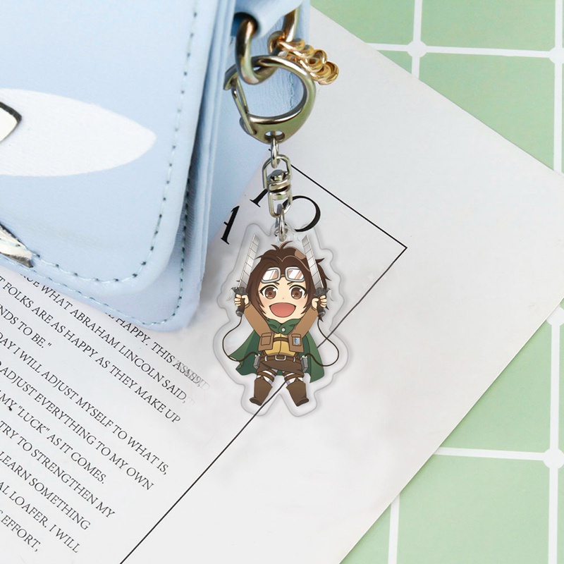 Móc khóa pvc hình nhân vật Levi Ackerman trong anime Attack on titan #417 xinh xắn