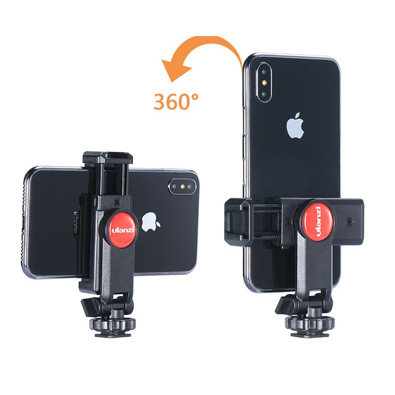 Gá kẹp điện thoại ULANZI ST-06 dùng kẹp smartphone lên tripod, chân máy quay chính hãng