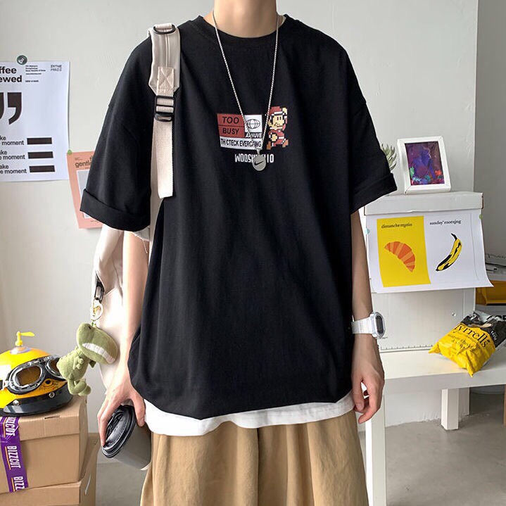 [Xưởng nhận sx sll] Áo thun tay lỡ form rộng - phông nam nữ cotton oversize - Mario - Zadola Fashion