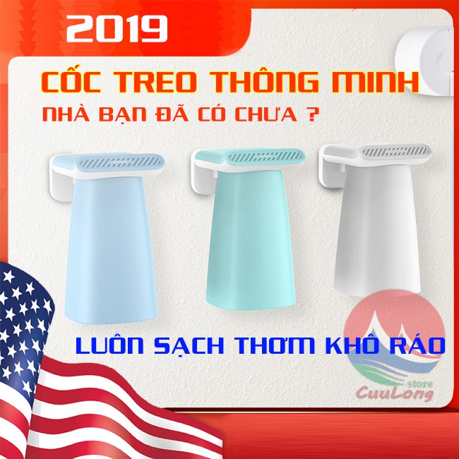 Bộ Cốc Súc Miệng Đánh Răng Treo Ngược, Đa Năng Thông Minh, Chất Liệu Nhựa Cao Cấp Chịu Nhiệt Chống Bụi Bẩn Hit Nam Châm