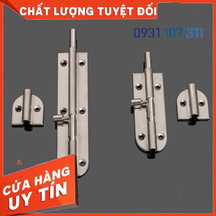 Chốt khóa cửa, then khóa cửa bằng vật liệu thép không gỉ K07 loại 6 inch bền bỉ và chắc chắn.