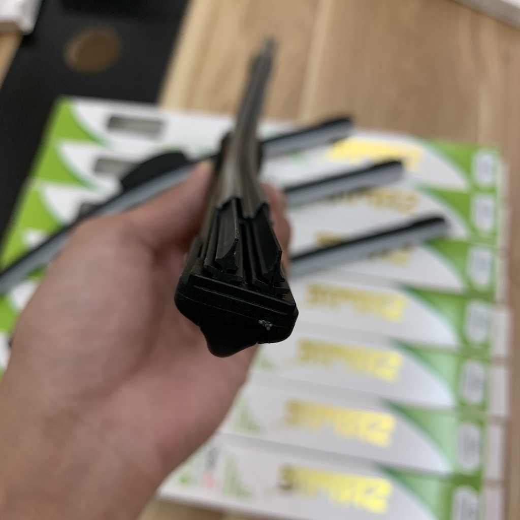 COMBO 2 Cần Gạt Mưa Silicone Lưỡi Kép Thế Hệ Mới - Siêu Sạch