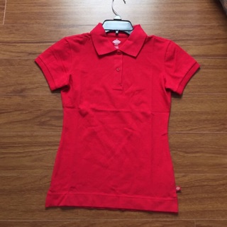 Áo thun body polo cá sấu nữ màu đỏ hàng xuất dư xịn