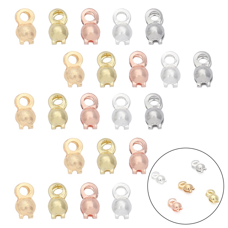 Khóa cài đồng mạ đồng BEADIA làm đồ trang sức thủ công 3x6mm
