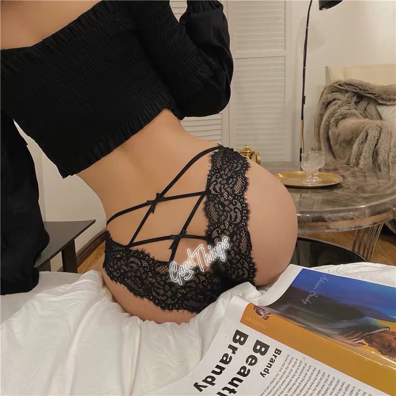 Re08 | Quần Lót Ren Đan Dây Sau Mông Sexy La Perbra - Re08