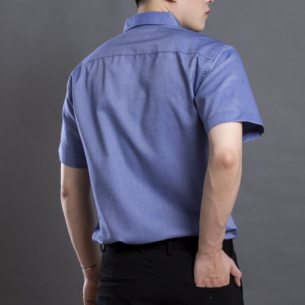 Áo sơ mi nam ngắn tay LADOS - 8054 chất vải Oxford cực chuẩn - Áo sơ mi tay ngắn mẫu mới nhất | BigBuy360 - bigbuy360.vn