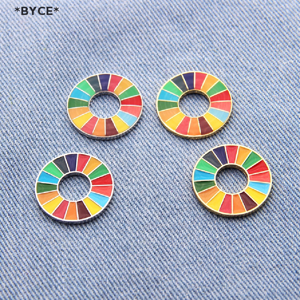 [BYCE] Ghim Cài Áo 17 Màu Phát Triển Được Bền Bỉ Liên Hiệp Quốc SDGs [Hot