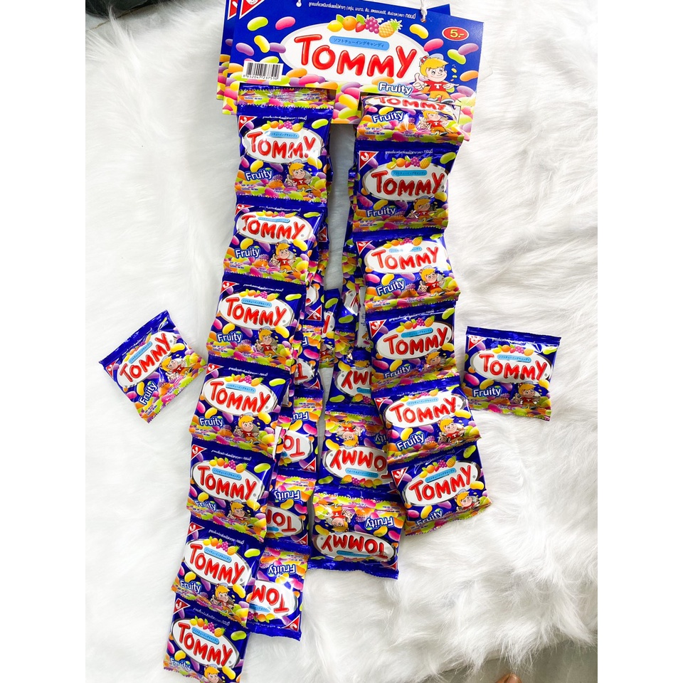 Combo 12 gói Kẹo dẻo Tommy trái cây Thái Lan gói 18g ❎ Kẹo gum trái cây các vị