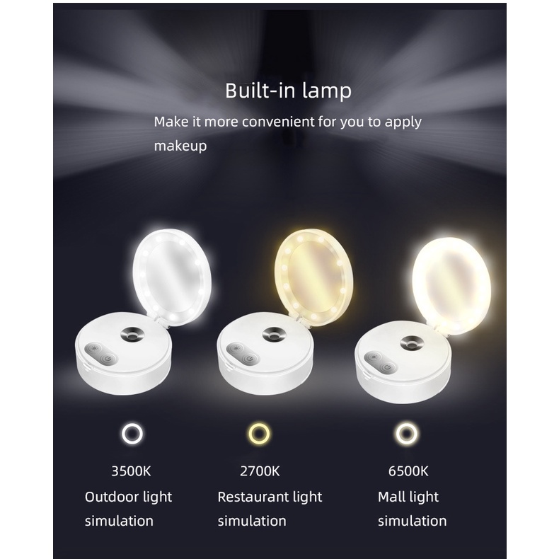Máy phun sương Suolaer tạo độ ẩm không khí có đèn LED mini đa năng tiện lợi