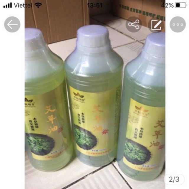 Tinh dầu Ngải Cứu 1000ml cao cấp dùng trong spa và TMV