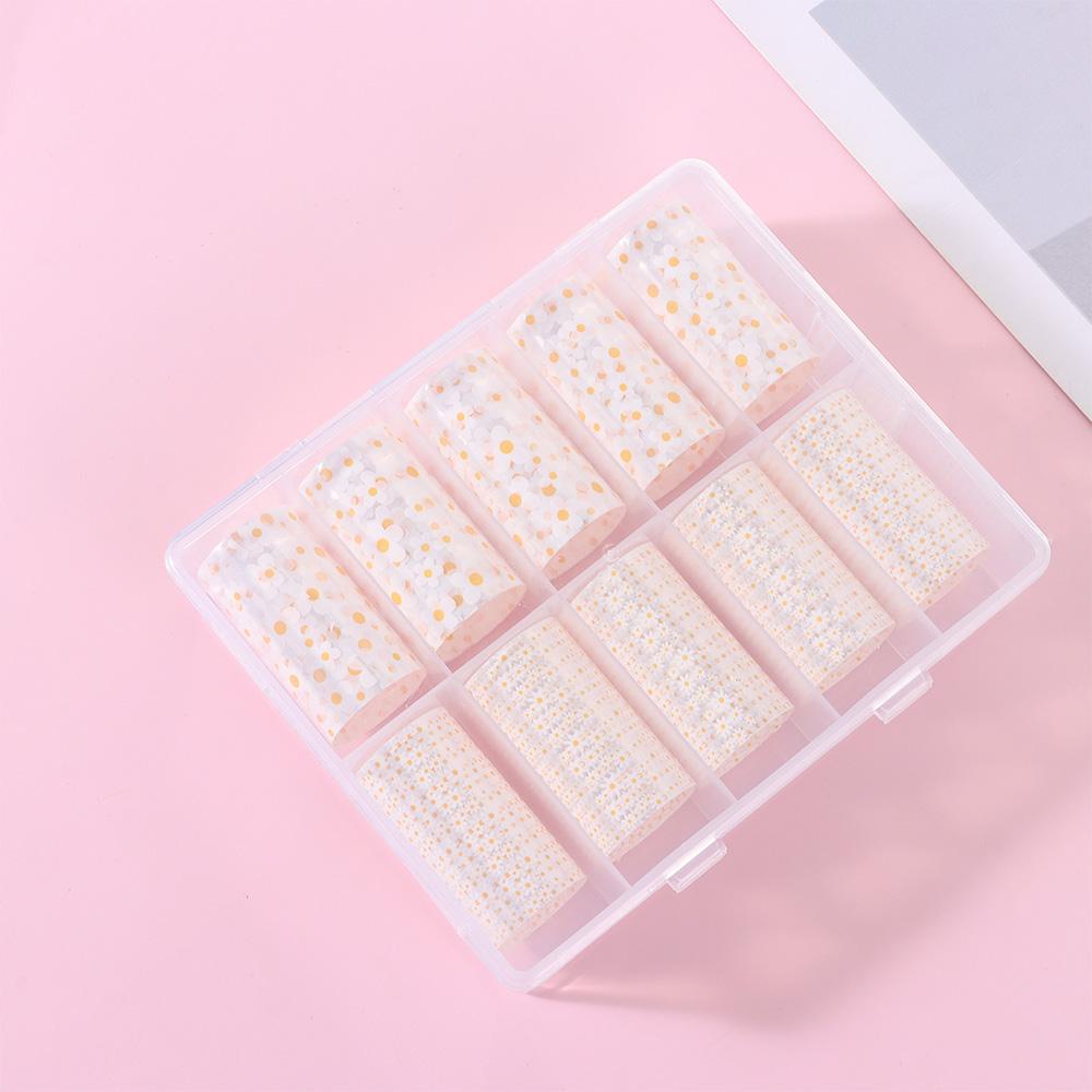 HS Giấy Foil Họa Tiết Hoa Dán Móng Nghệ Thuật