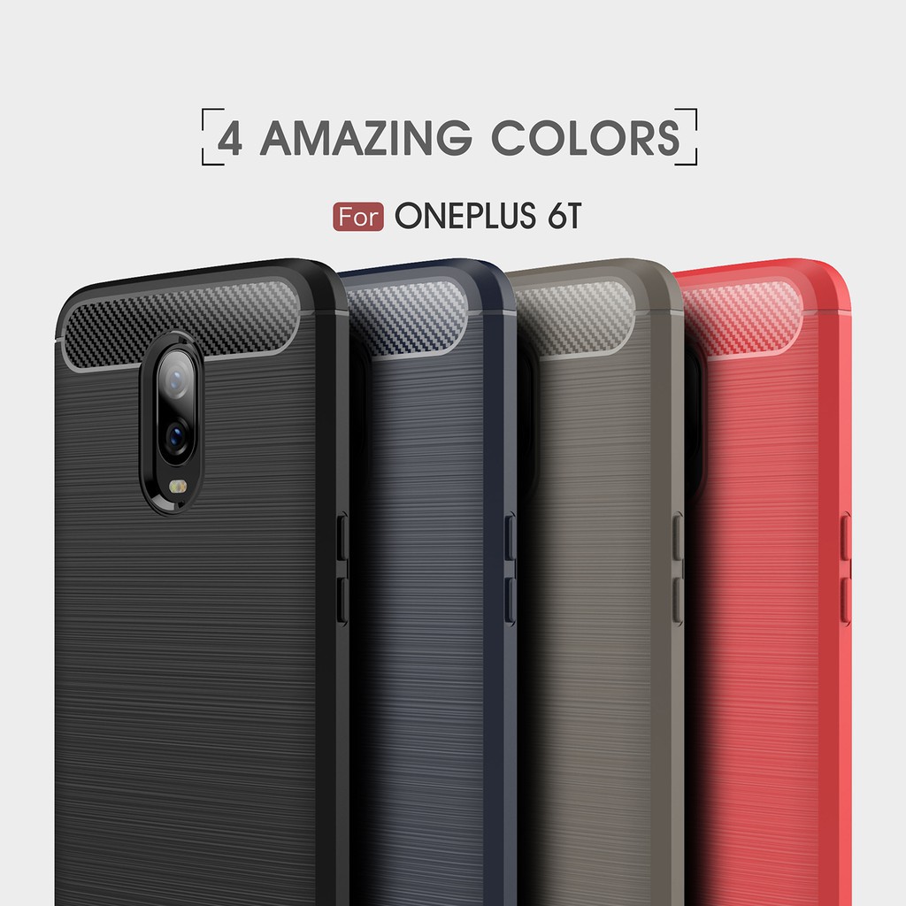 Ốp lưng sợi carbon thời trang cho OnePlus 6/6T