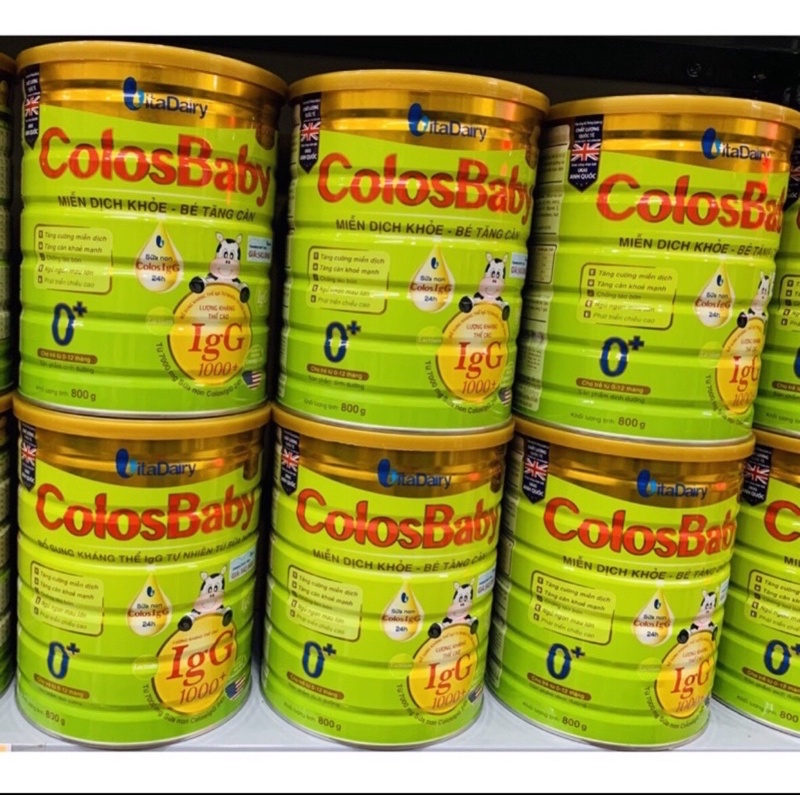 SỮA COLOSBABY GOLD 0+,1+,2+ 1000IgG 800g