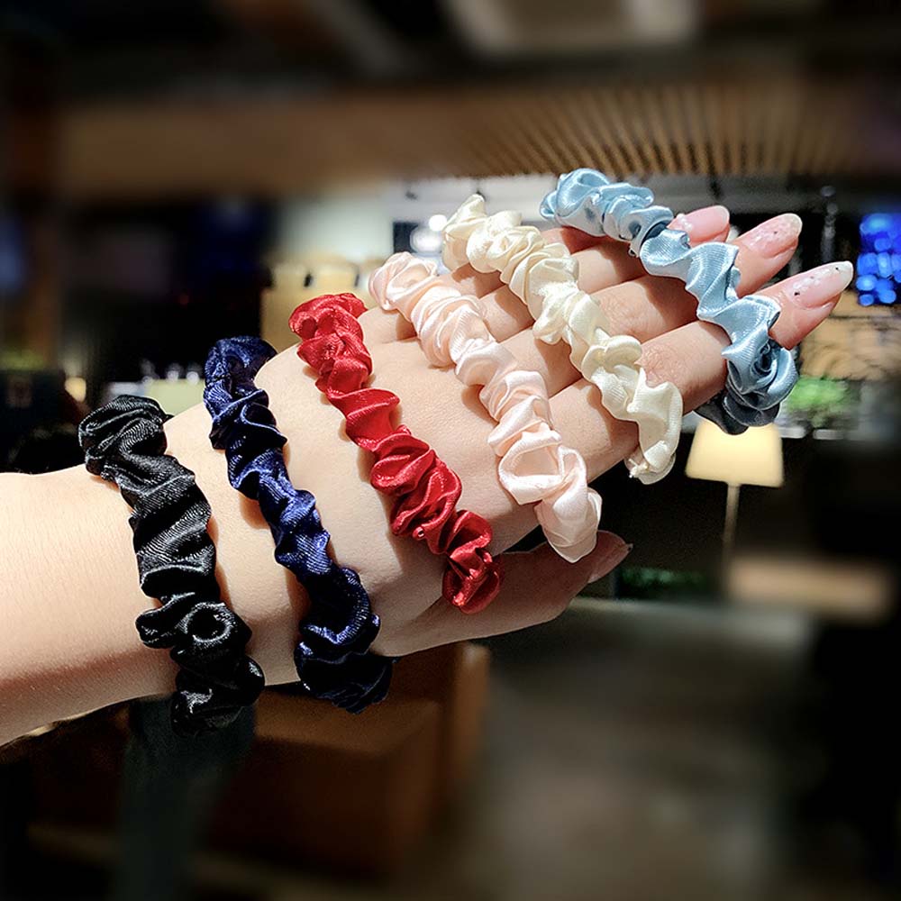 Dây Buộc Tóc Satin Thời Trang Cho Nữ