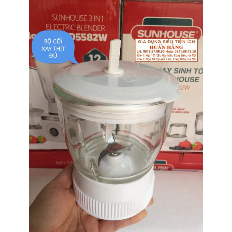 Cốc nhỡ cối xay thịt máy xay Sunhouse SHD5582W SHD5580