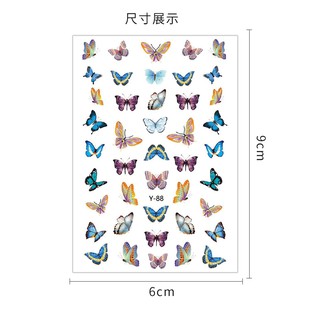 Sticker 3D bướm - hình dán móng