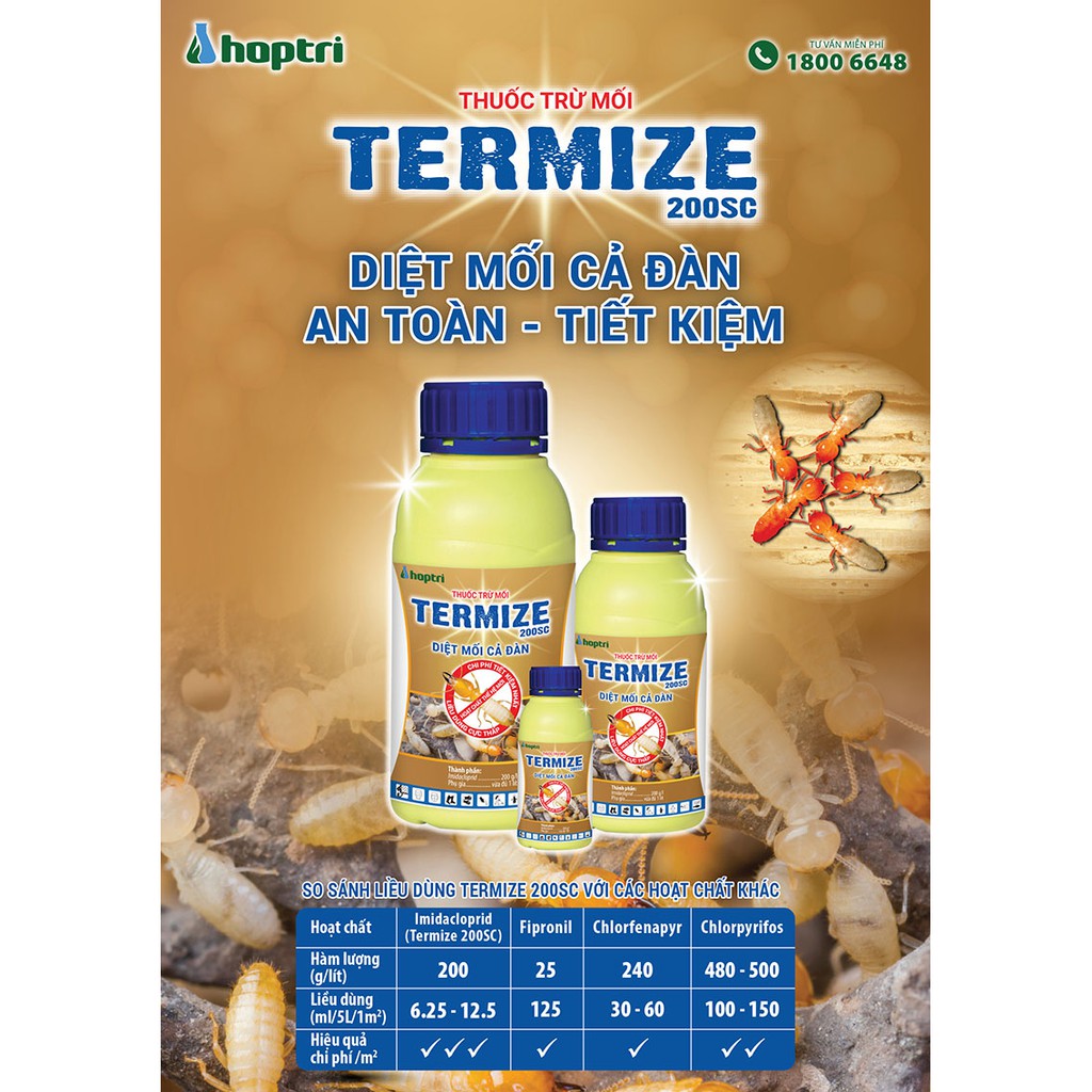 THUỐC DIỆT MỐI THẾ HỆ MỚI TERMIZE 200SC 50ml