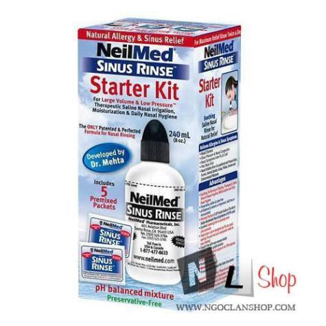Bộ rửa mũi NeilMed Sinus Rinse Starter kit - Ngọc Lan | BigBuy360 - bigbuy360.vn