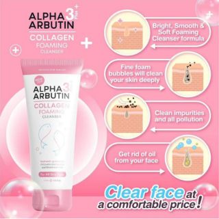 Sữa rửa mặt alpha arbutin 120ml thái lan trắng hồng rạng rỡ