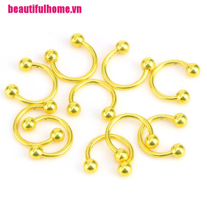 Bộ 10 Mũi / Môi Bằng Thép Không Gỉ