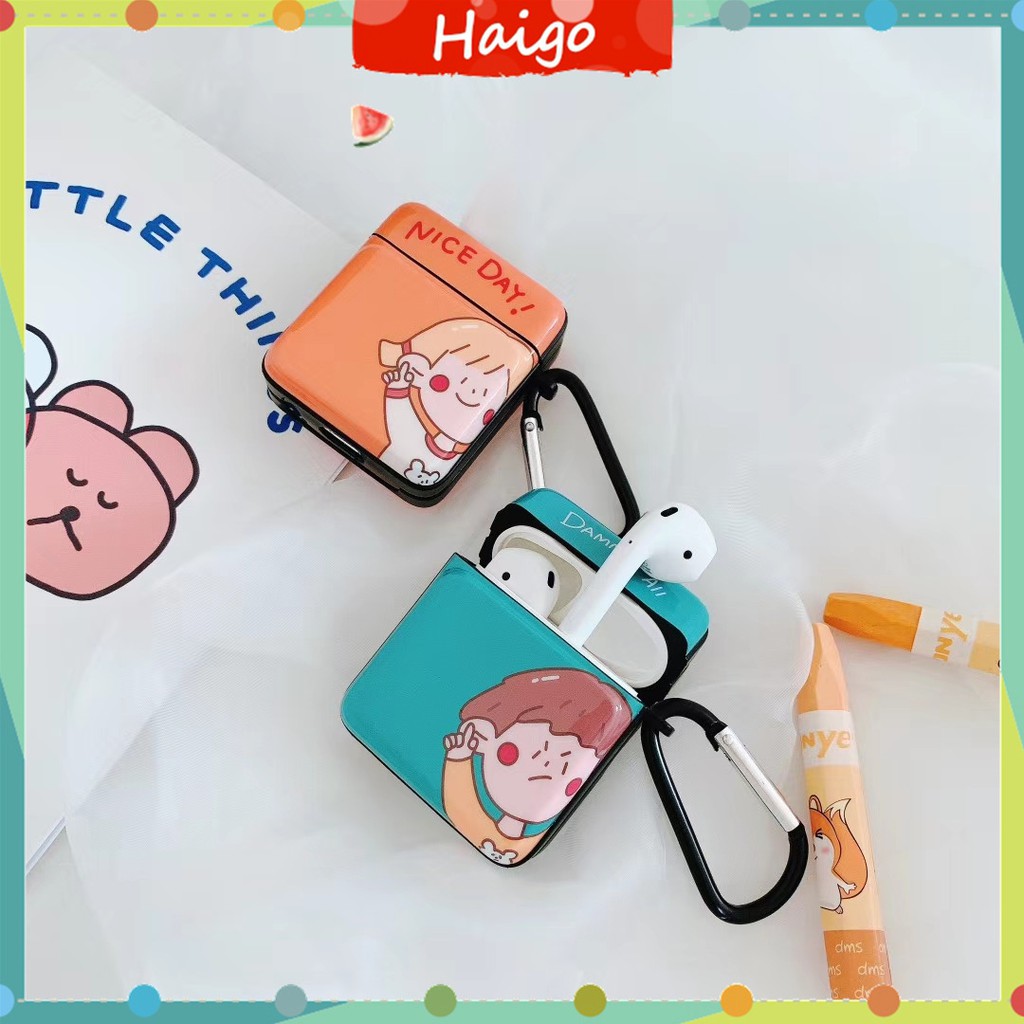 Hard Plastic Airpods 1/2/Pro - Lovely Couple Case suitable for Apple Airpods 1/2/Pro #HG357