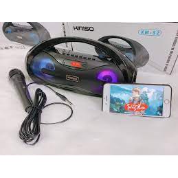 💞Loa Bluetooth Karaok Kèm Micro💞 Kimiso S2 Chính Hãng-Đèn Led-Loa Đôi-Có Sub Đọc Lập Âm Thay Siêu Đỉnh Bảo Hành 6 Tháng