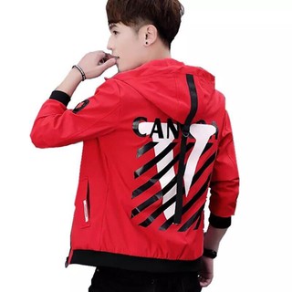 áo khoác cặp chất liệu dù hai lớp chất lượng cao áo dù áo gió [ hai màu đen đỏ ]