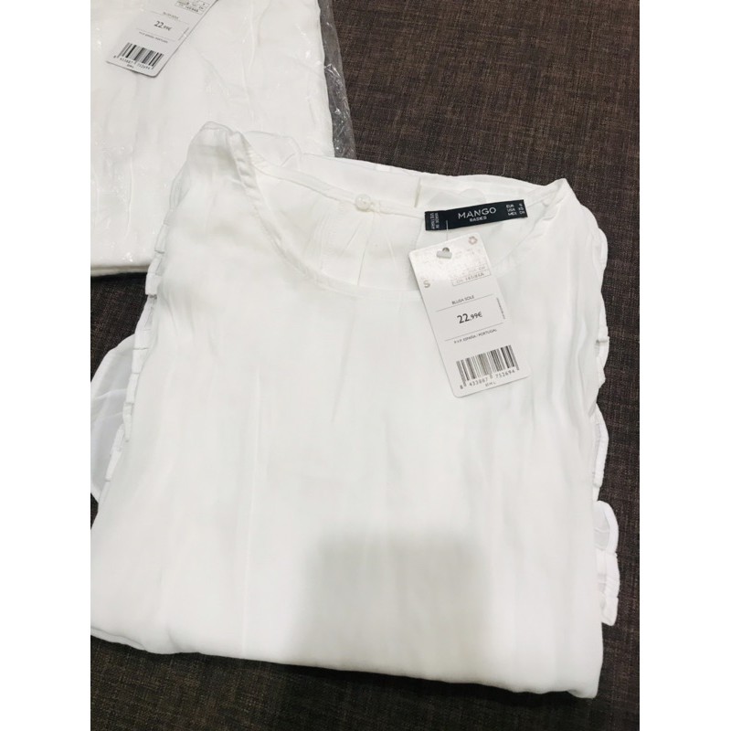 Áo Sơ Mi Mango Tay Bèo