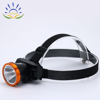 Đen pin đội đầu A4 sạc điện 1 đèn LED