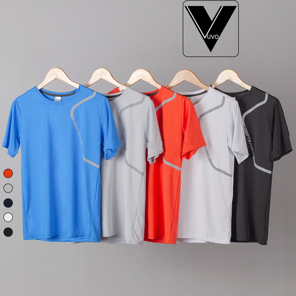 Áo Thun Thể Thao Nam Keep Training Chất Mát Mịn Vuvo Official