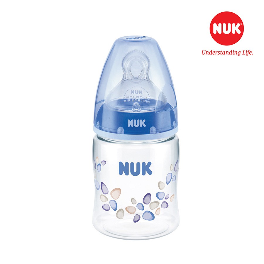Bình sữa NUK PA 150ml/300ml núm ti Silicone