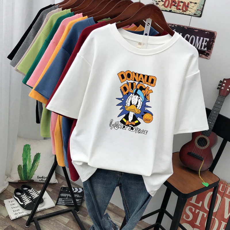 Áo Thun Tay Lỡ Donal Duck ATIN87 Vải Cotton Mềm, Co Giãn 4 Chiều - Áo Phông Unisex nam in nhiệt năng động, trẻ trung | BigBuy360 - bigbuy360.vn