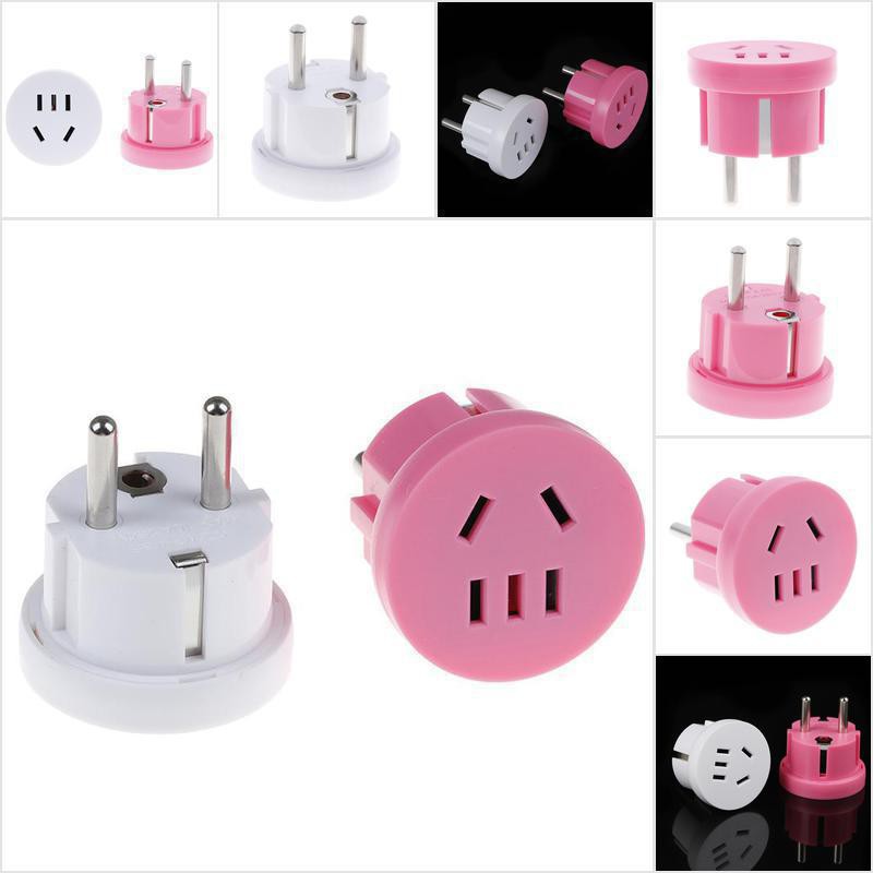 Ổ Cắm Điện Chuyển Đổi AU Sang EU plug USA Sang Châu Âu