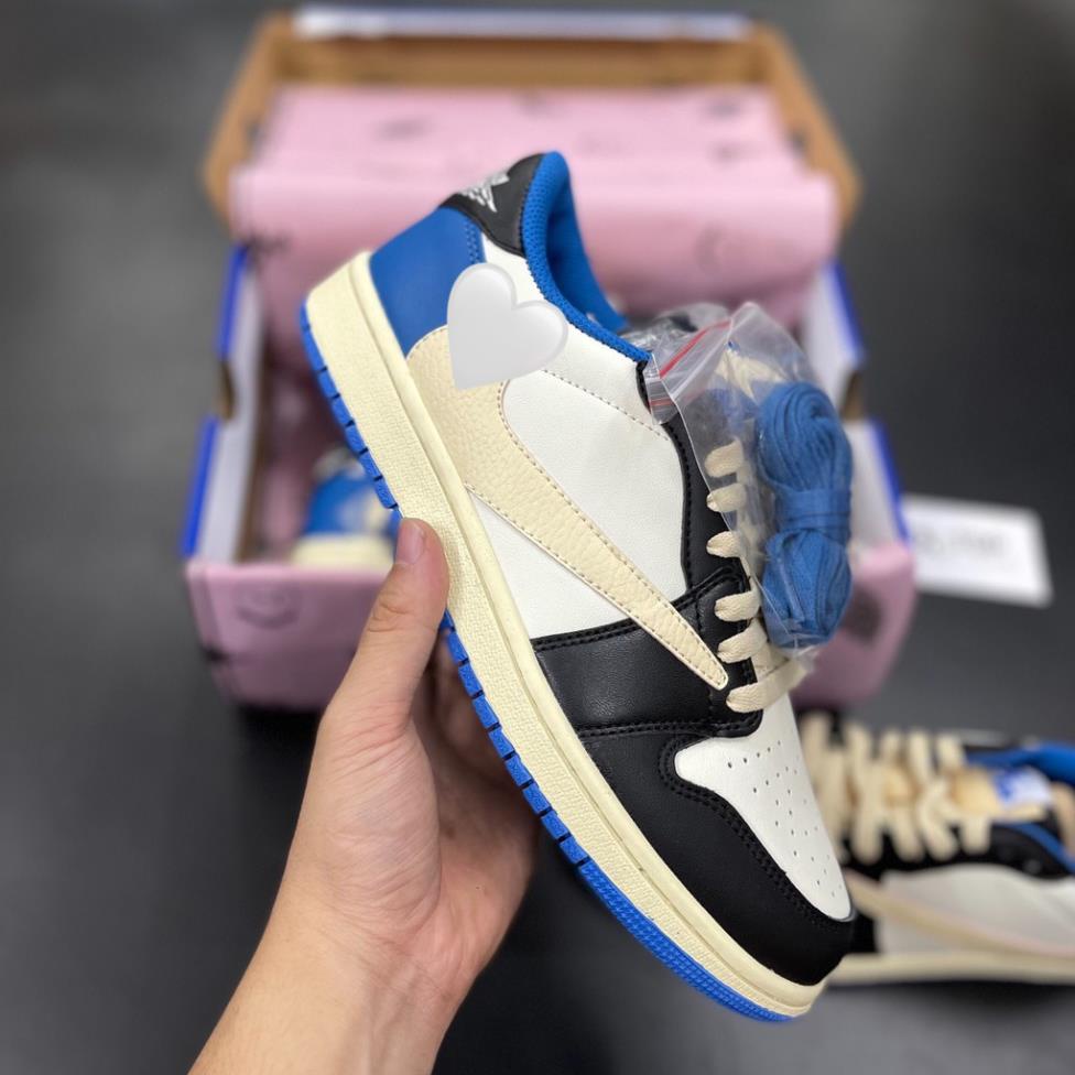 Giày Sneaker Jordan 1 Low Travis Scott Xanh , Giày 1 Jordan Travis Scott Xanh   Thể Thao Nam Nữ Thấp Cổ Full Phụ Kiện | BigBuy360 - bigbuy360.vn