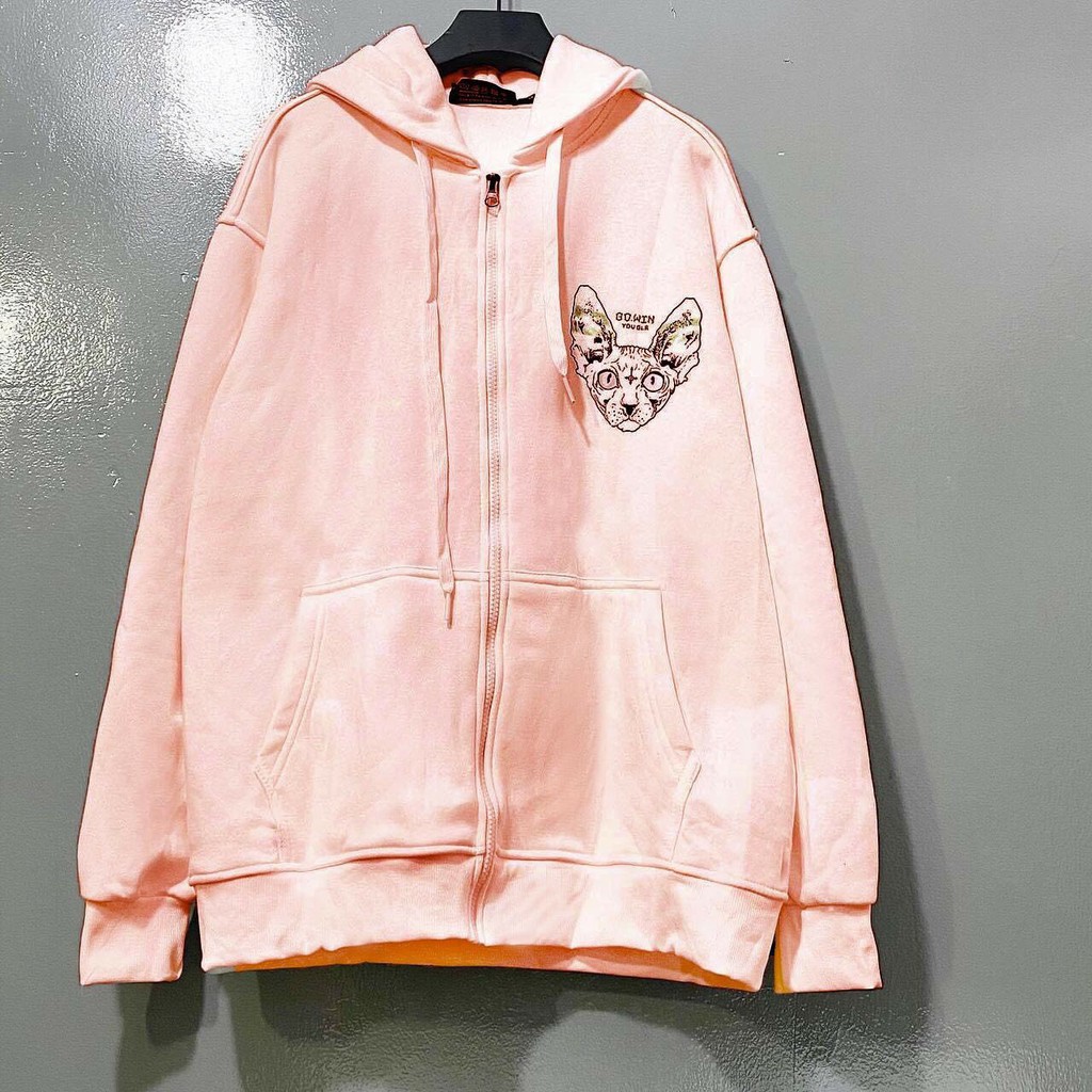 Áo khoác nỉ 🌸 Áo khoác hoodie dây kéo zip nam nữ form rộng Unisex chất nỉ ngoại 2 lớp dày dặn - LUXCY | BigBuy360 - bigbuy360.vn